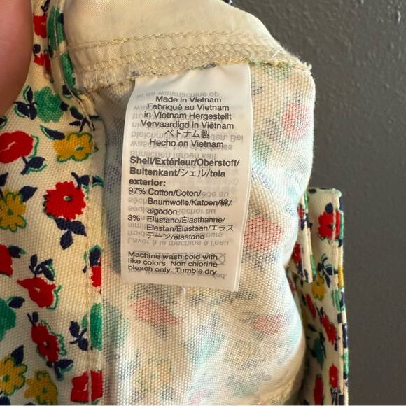 J. Crew Mercantile Floral Denim Mini Skirt Size 4 - Picture 5 of 6